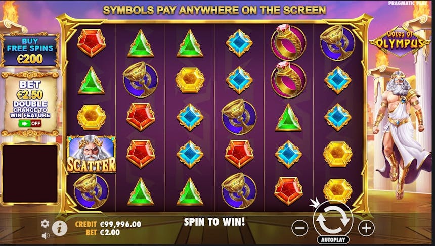 scatter em Gates of Olympus